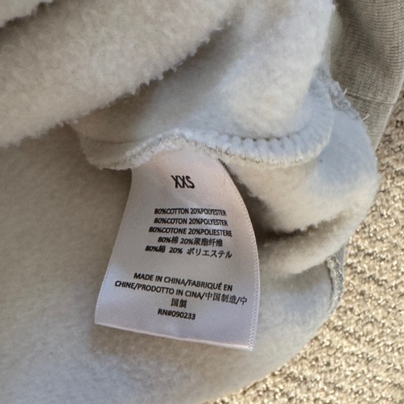 Essentials Fear of God Gray Hoodie with 1977 Print womens XXS - Picture 4 of 4